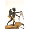 Image 5 : 19th c. clock depicting "Man Riding Horse"