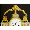Image 2 : Marble & bronze Empire clock with sunburst dial