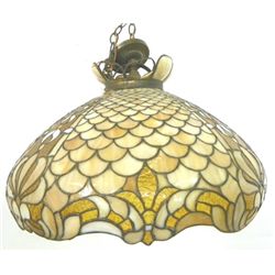 Stained glass chandelier ca. 1920's