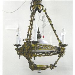 Bronze Victorian 7 light  chandelier