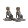 Image 1 : Pair bronze "Dog" figures on marble base