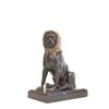 Image 2 : Pair bronze "Dog" figures on marble base