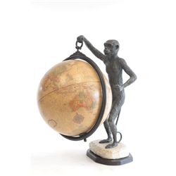 Bronze "Monkey Holding a Globe"