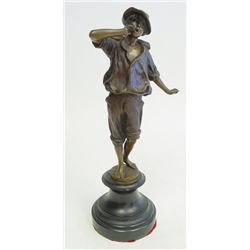 Bronze figure signed F. Rosse, 1987