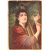 Image 2 : 19th c. K.P.M. handpainted porcelain plaque of "Maiden"