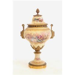 19th c. Sevres covered urn signed Philippot