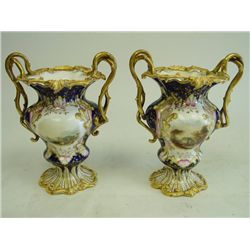 2 19th c. English vases