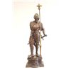 Image 1 : 19th c. bronzed metal statue of a "Knight"