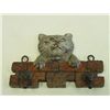 Image 1 : Patinated bronze key hook with cat