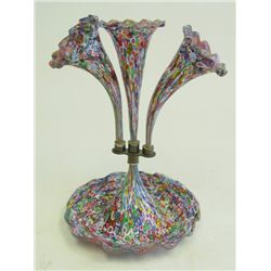 Italian millefiori epergne with mark 1860