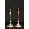 Image 2 : 2 pair sterling candlesticks