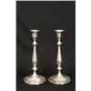 Image 6 : 2 pair sterling candlesticks