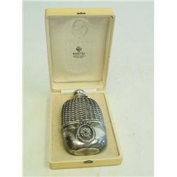 Russian silver flask with diamond & garnets