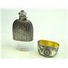 Image 4 : Russian silver flask with diamond & garnets