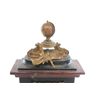 Image 2 : Louis XVI style porphyry, marble & ormolu clock