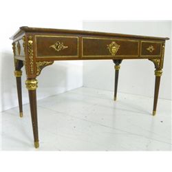 Louis XVI Spanish bureauplat bronze mounted