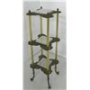 Image 3 : Victorian brass stand with marble inserts