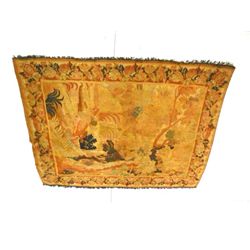 19th c. tapestry depicting "Pastoral Scene"