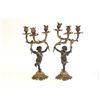 Image 1 : Pair bronze "Cherub" candelabrum signed G. Anfie