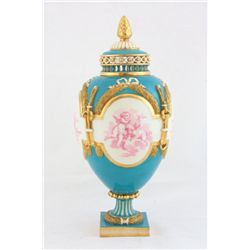 Late 19th c. Minton covered urn