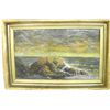 Image 1 : Oil painting "Old Seascape" initialed