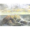 Image 2 : Oil painting "Old Seascape" initialed