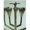 Image 2 : Sterling silver menorah with "Bird" on top