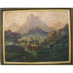 Oil painting by Gechtoff, Leonard dated 1949