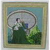 Image 1 : Oil painting signed Hendenoy K "Lady in Fan Chair"