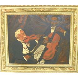 20th c. oil painting signed JJ Friedman