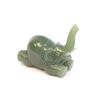 Image 1 : Nephrite jade "Elephant" with gold & garnets
