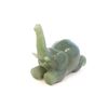 Image 2 : Nephrite jade "Elephant" with gold & garnets