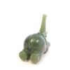 Image 3 : Nephrite jade "Elephant" with gold & garnets