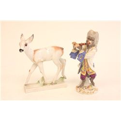 2 Meissen figures