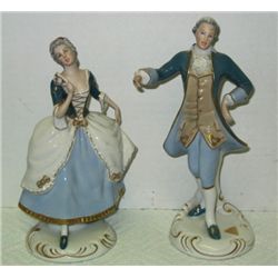 Pair Royal Dux "Male & Female Dancers"