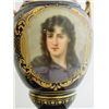 Image 3 : 19th c. pair Royal Vienna portrait vases signed