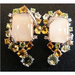 18kt white gold earrings