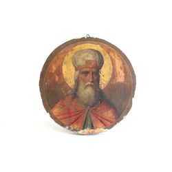 Russian Icon "St. Prorok" hand painted on wood