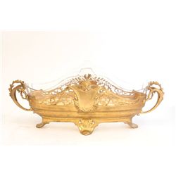 19th c. French gold tone centerpiece