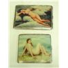 Image 1 : 2 sterling silver cigarette cases with "Nudes"