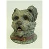Image 1 : Patinated bronze inkwell "Dog with Collar"