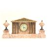 Image 1 : 19th-20th c. rouge marble 3 piece clock set