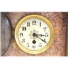 Image 4 : 19th-20th c. rouge marble 3 piece clock set