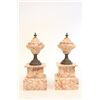 Image 7 : 19th-20th c. rouge marble 3 piece clock set