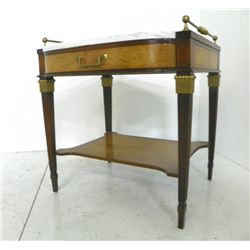 Regency style mahogany marble top table