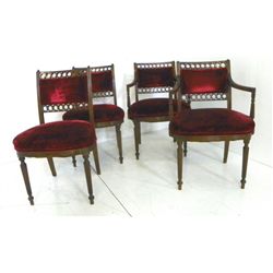 4 Regency style chairs