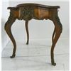 Image 6 : French style leather top table with ormolu