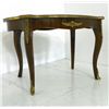 Image 2 : French style marquetry tea table with ormolu