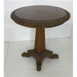 Regency style round table pedestal base