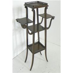 Chinese Chippendale style 3 tier stand